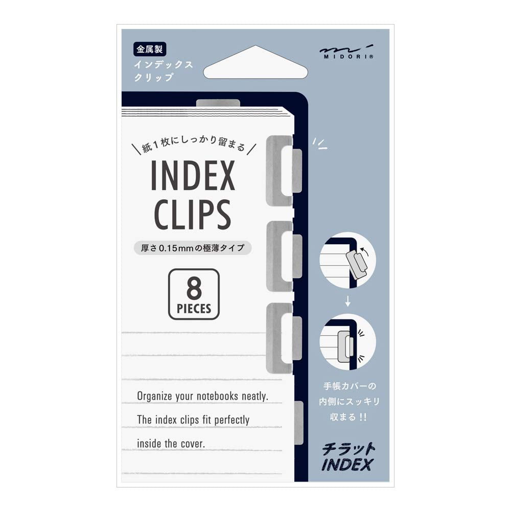 Midori Index Clip Chirat Silver 43229006 43229006