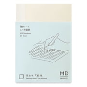 Midori MD Notebooks - A7, Grid, White