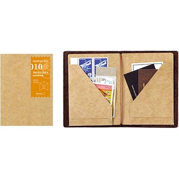 Midori Traveler's Notebook Passport Size Refill (010) Craft File$$Office