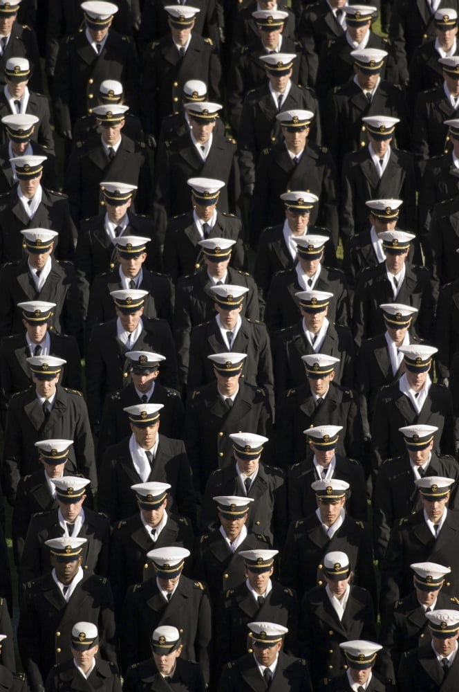 Midshipmen from the US Naval Academy Canvas Art - Stocktrek Images (23 x 34)