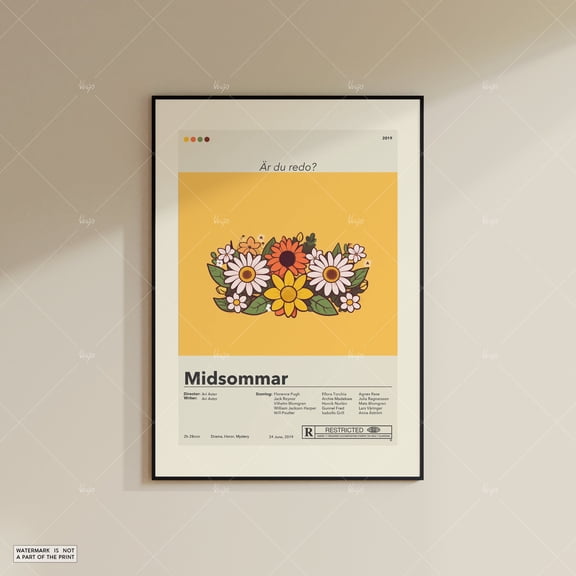 Midsommar Ari Aster Minimalist Movie Poster