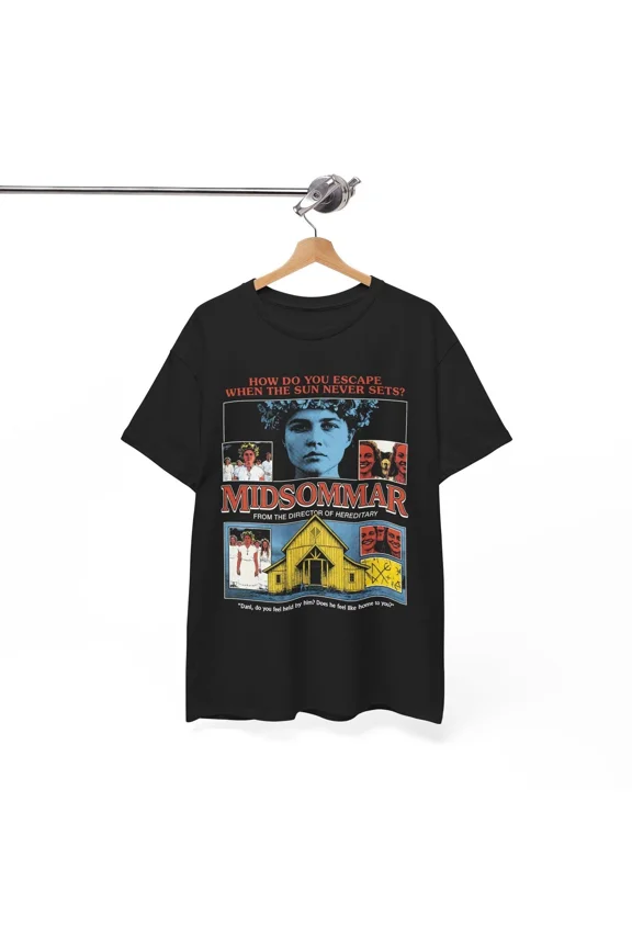 Midsommar Folk Horror T-Shirt, A24 Cinema Shirt, Ari Aster Film Graphic Tee