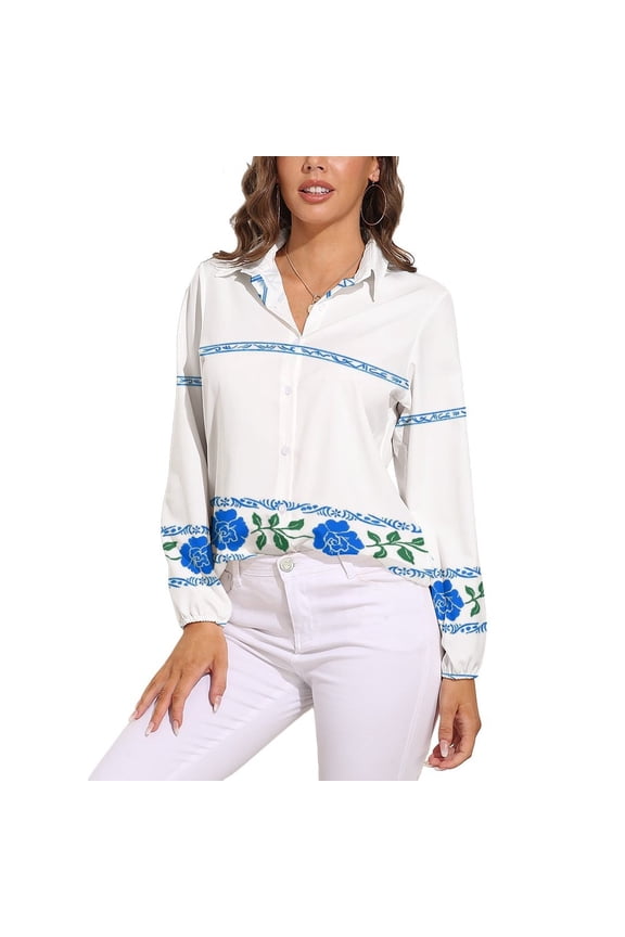 Midsommar Long Sleeve Blouse Woman Streetwear Casual Shirts Summer Oversize Woman Streetwear Clothing Birthday Present