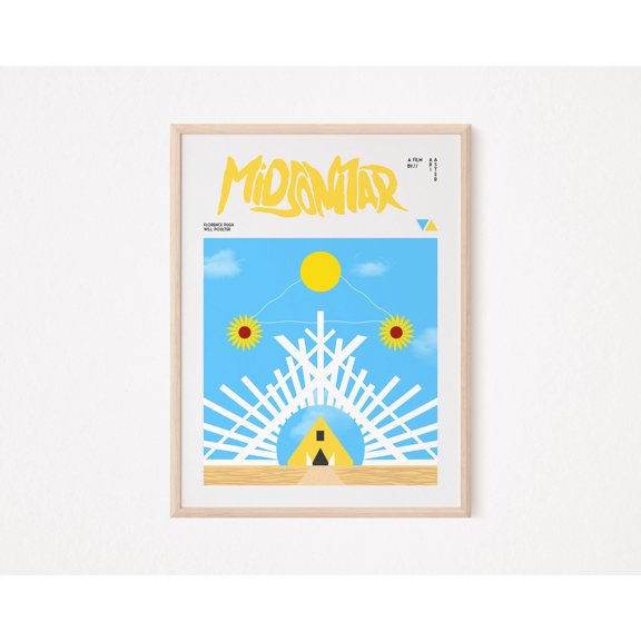 Midsommar Minimalist Movie Poster, Ari Aster A24 Films