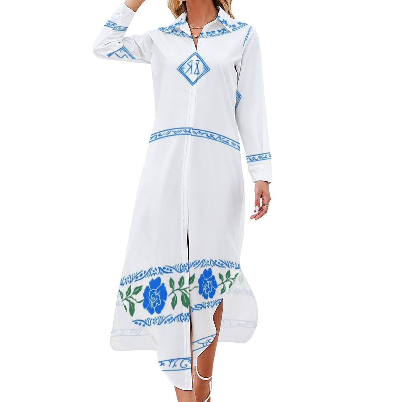 midsommar embroidered dress Anna Dress in Dutch Floral – Louise New York