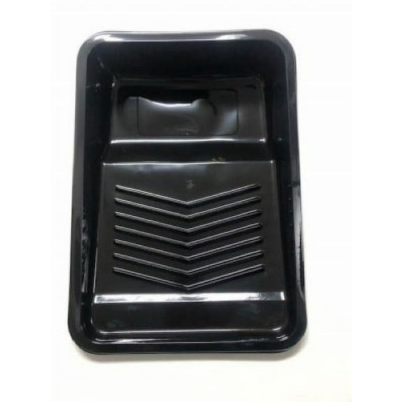 Midstate Plastics 200812 9.5" Black Deep-Well Paint Tray Liner for Metal Paint Trays - Quantity of 50