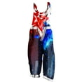 thumbnail image 1 of Midsumdr 4th of July Jumpsuits for Women 2025 Independence Day American Flag Printed Sleeveless Pockets Rompers Fashion Summer Adjustable Strap Wide Leg Casual Rompers, 1 of 5