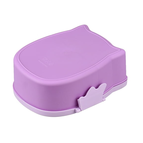 Midsumdr Bento Box Lunch Box Owl Lunch Box Food Container Storage Box Portable Bento Box Purple Food Storage Containers Kitchen Appliances