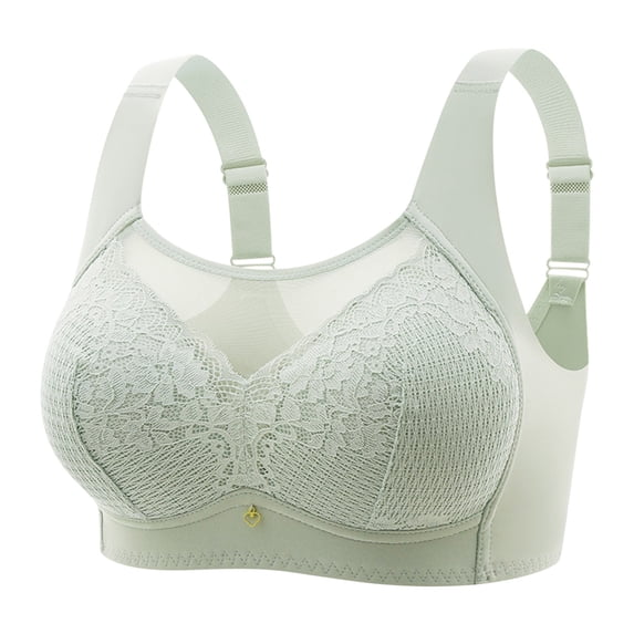 Midsumdr Bras for Women 2025 Fashion Casual No Underwire Comfort 4-Way Stretch Seamless Bras Solid Color Temperament Push Up Everyday Bras