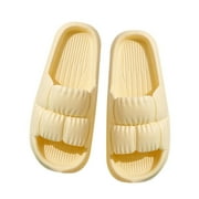 Midsumdr Cloud Slippers for Women and Men, Massage Shower Bathroom Sandals Non-Slip Quick Drying Open Toe Super Soft Comfy Thick Sole Home House Cloud Cushion Slide Sandals Shoes