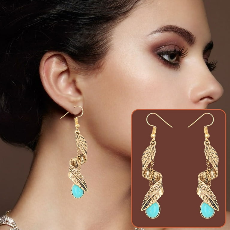 Midsumdr Earrings For Women Clock Color Screen Digital Display