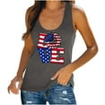 thumbnail image 1 of Midsumdr Going out Tops for Women 2025 Independence Day Casual Sleeveless Round Neck Tank Tops American Flag Printed 4th of July Breathable Cool Tops Versatile Tank Tops, 1 of 4