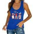 thumbnail image 1 of Midsumdr Independence Day Tank Tops for Women 2025 Casual Sleeveless Round Neck American Flag Printed 4th of July Breathable Cool Tops Versatile Tank Tops, 1 of 4