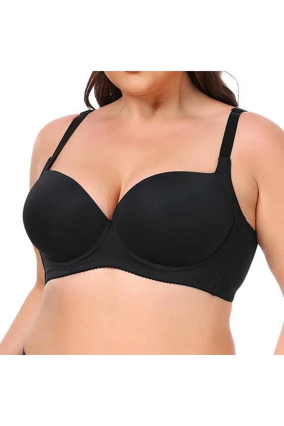 Large Size Bras for Women No Steel Ring Big Breasts Comfortable Lace Bras Breathable Traceless Full-Coverage Wirefree Bra for Everyday Wear