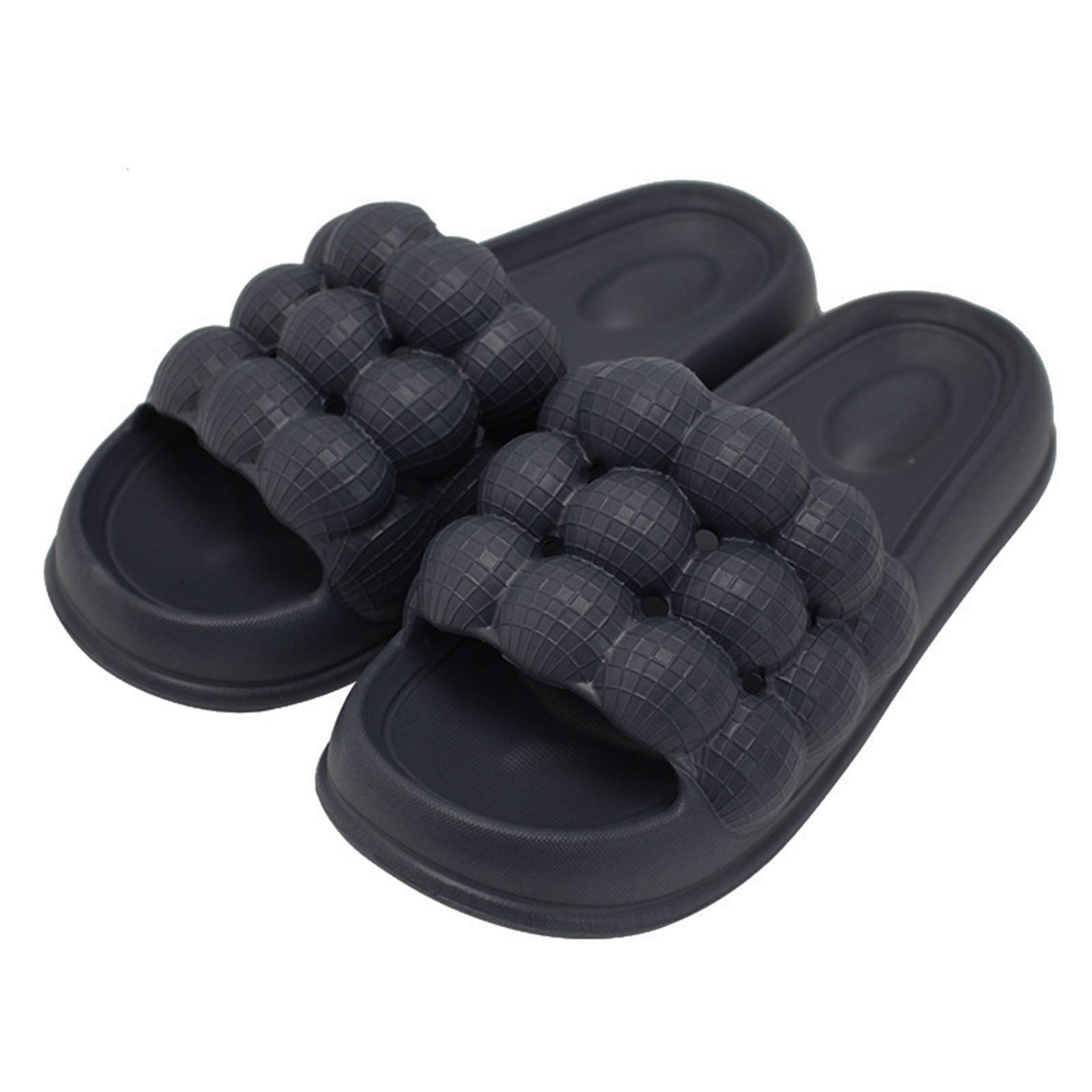 Midsumdr Massage Bubble Slides with charms for Women Men, Non-slip Bubble  Slippers, Cloud Cushion Thick Sole Spa Slides Slippers for Women Shower  Bedroom Home Sandals 