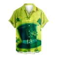 thumbnail image 1 of Midsumdr Mens Shirts St. Patrick's Day Printed Hawaiian Shirt Casual Short Sleeve Turndown Collar Button Down Beach Shirts with Pockets, 1 of 5