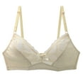 thumbnail image 1 of Midsumdr Plus Size Bras for Women Traceless Comfortable Double Support Wireless Lace Bra Full-Coverage Wirefree Bra, Breathable Gathering Bras for Everyday Wear, 1 of 5