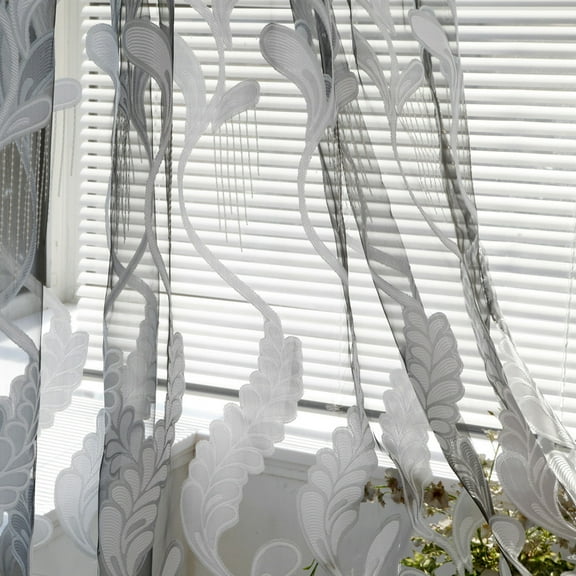 Midsumdr Shower Curtain Liner Sheer Curtain Tulle Window Voile Drape Valance 1 Panel Fabric Bathroom Accessories on Clearance