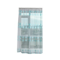 Midsumdr Shower Curtain Liner Trees Sheer Curtain Tulle Window Voile Drape Valance Fabric Bathroom Accessories on Clearance