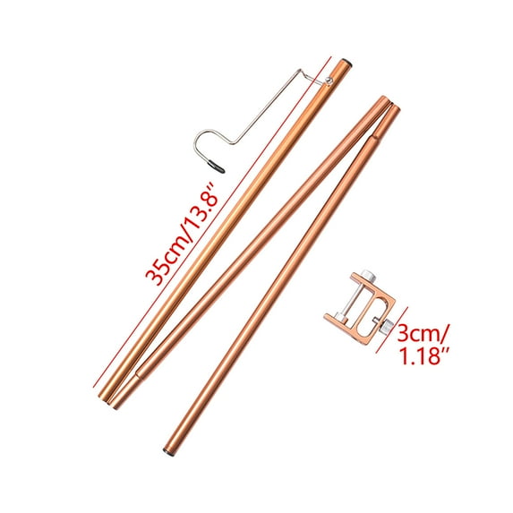 Midsumdr Shower Door Hooks Outdoor Multi-function Light Pole Portable Camping Light Rack Hook Camping Light Lighting Pole Towel Hooks Shower Hooks For Towels