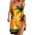 thumbnail image 1 of Midsumdr Sundresses for Women 2025 Summer Boho Floral Printed Sleeveless Round Neck Dresses Casual Loose Plus Size Flowy Beach Dresses, 1 of 4
