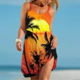 thumbnail image 1 of Midsumdr Sundresses for Women 2025 Summer Fashion Sleeveless Round Neck Beach Dresses Boho Floral Printing Loose Plus Size Midi Dress, 1 of 5