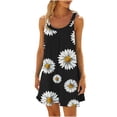 thumbnail image 1 of Midsumdr Sundresses for Women Summer Fashion Round Neck Sleeveless Loose Dresses Temperament Boho Gradient Tie Dyed Beach Dress, 1 of 6