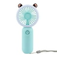 thumbnail image 1 of Midsumdr Travel Fan Mini Fan Portable Fan with Light USB Charging with Night Light Lazy Pocket Small Fan Personal Fan Cute Hand Held Fan Outdoor Air Conditioner, 1 of 3