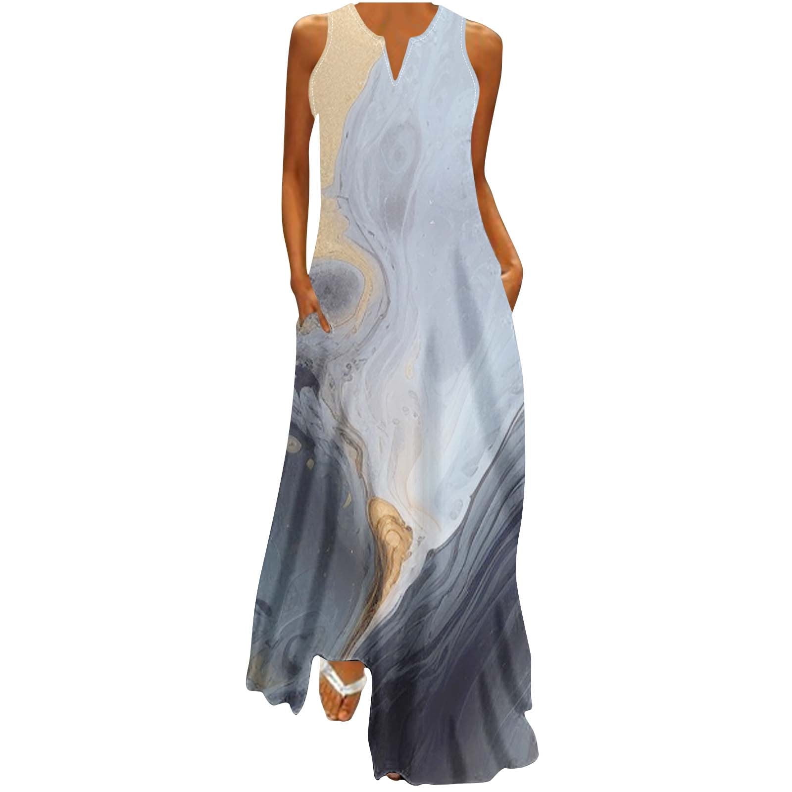 Ethenika Floral Printed Summer Special Maxi Dress main image 0