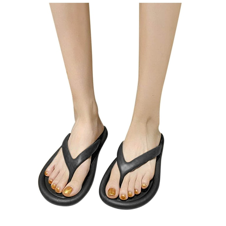 Midsumdr Womens Flip Flops Comfy Sandals Flat Shoes Ladies Beach