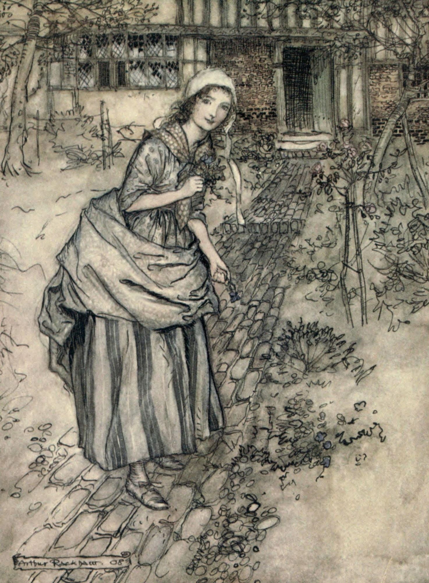 Midsummer Nights Dream 1908 Love-in-idleness Canvas Art - A Rackham (18 x 24)