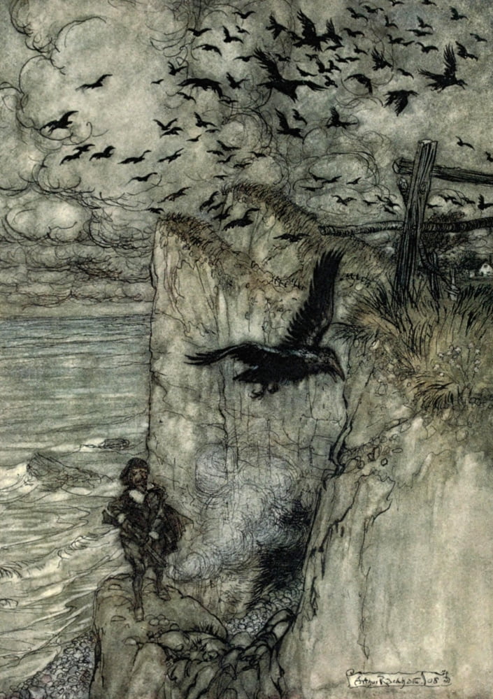 Midsummer Nights Dream 1908 Russet-pated coughs Canvas Art - A Rackham (18 x 24)