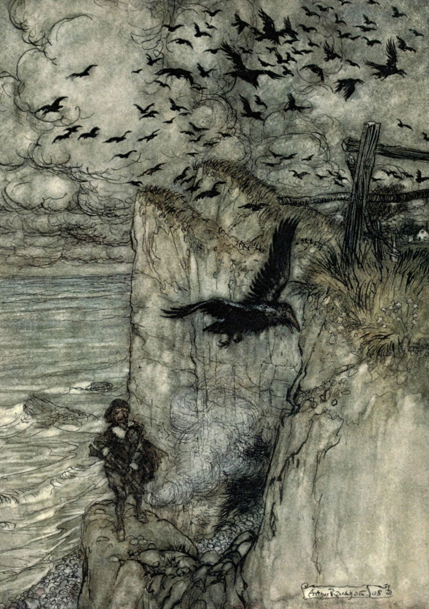 Midsummer Nights Dream 1908 Russet-pated coughs Canvas Art - A Rackham (24 x 36)