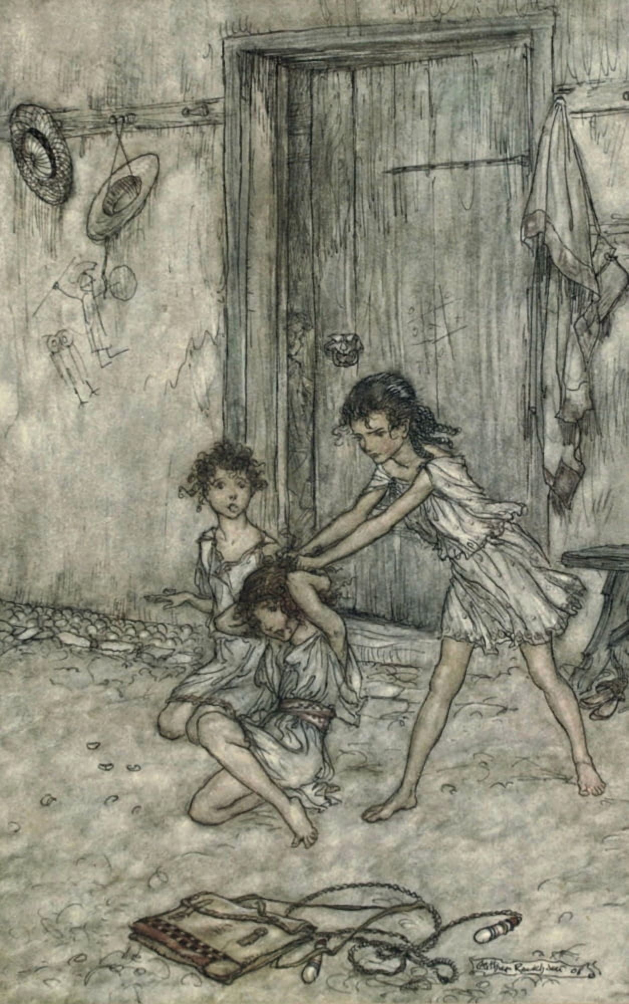 Midsummer Nights Dream 1908 She was a vixen Canvas Art - A Rackham (24 x 36)