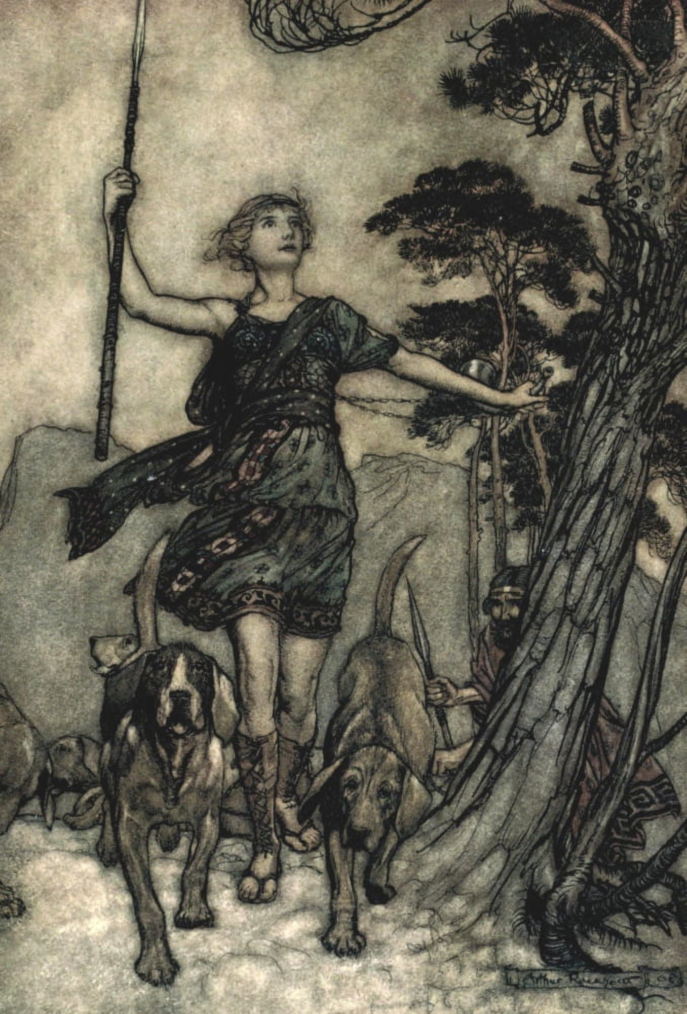 Midsummer Nights Dream 1908 We will fair Queen Canvas Art - A Rackham (24 x 36)