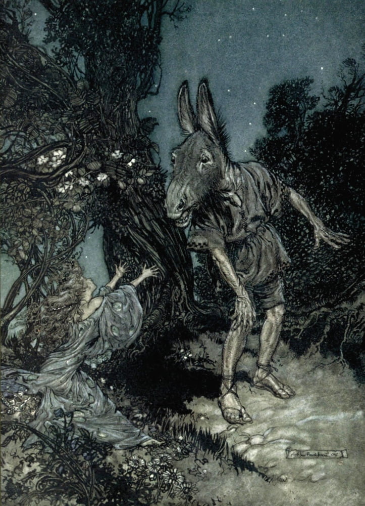 Midsummer Nights Dream 1908 What angel wakes me Canvas Art - A Rackham (24 x 36)