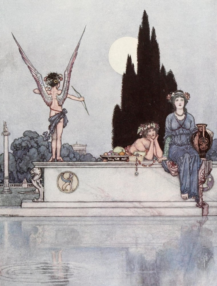 Midsummer Nights Dream 1915 Egeus Canvas Art - W Heath Robinson (24 x 36)