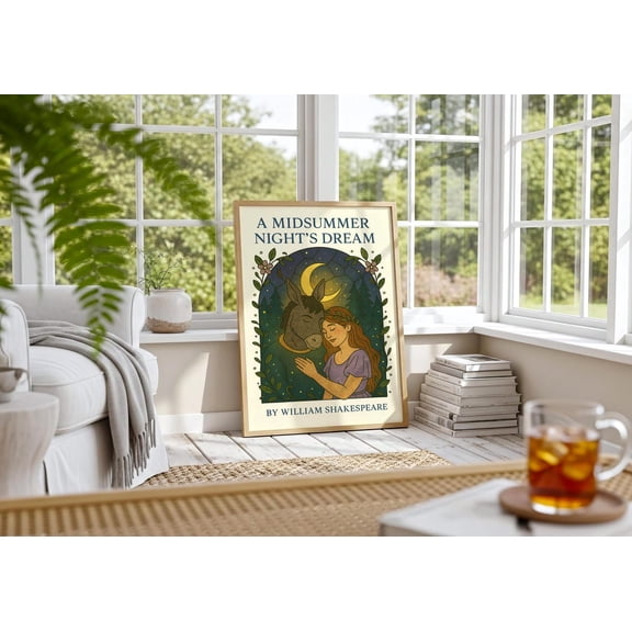 Midsummer Nights Dream Art Print Shakespeare Titania Bottom Unframed Paper Poster 8x10in