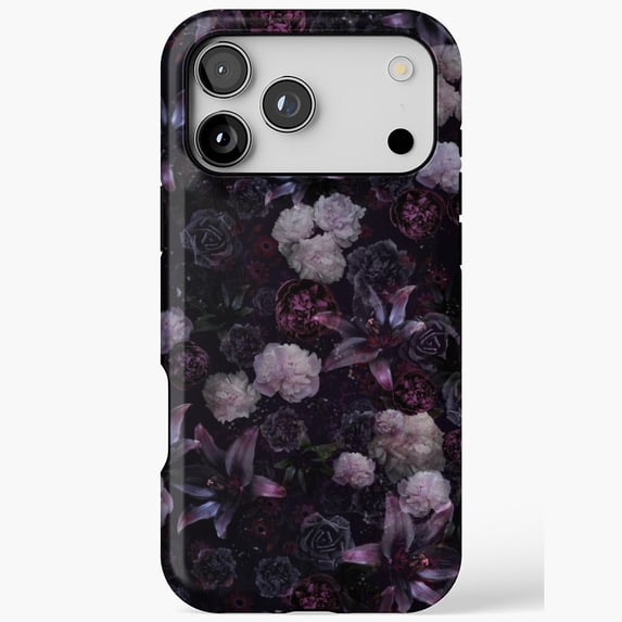 Midsummer Nights Dream Dark Floral Midnight Gothic Rose Case for iPhone 11 12 13 14 15 16 17 Pro Max