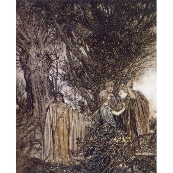 Midsummer Nights Dream Poster Print By Mary Evans Picture Libraryarthur Rackham (18 X 24)