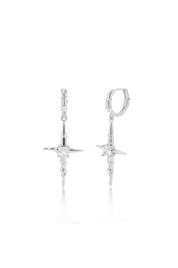 Midsummer Star - Gold Copper Zircon Earrings