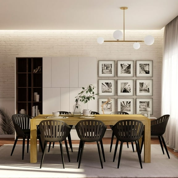 Midtown Concept Ambar 9-Piece Patio Rectangular Set