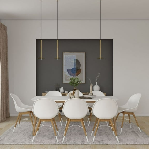 Midtown Concept Barrow 9-Piece Indoor Rectangular Dining Table Set