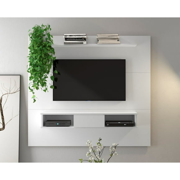Midtown Concept Floating 2 Shelf TV Stand for TVs up to 70", White