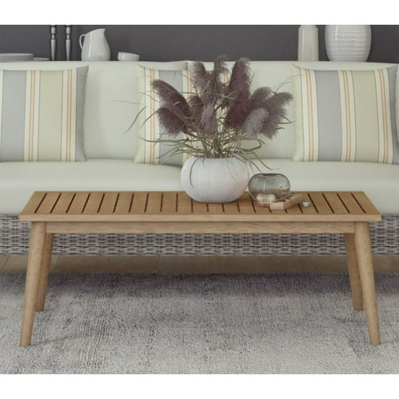 Midtown Concept Kent Coffee Table Eucalyptus Wood Ideal for Indoors