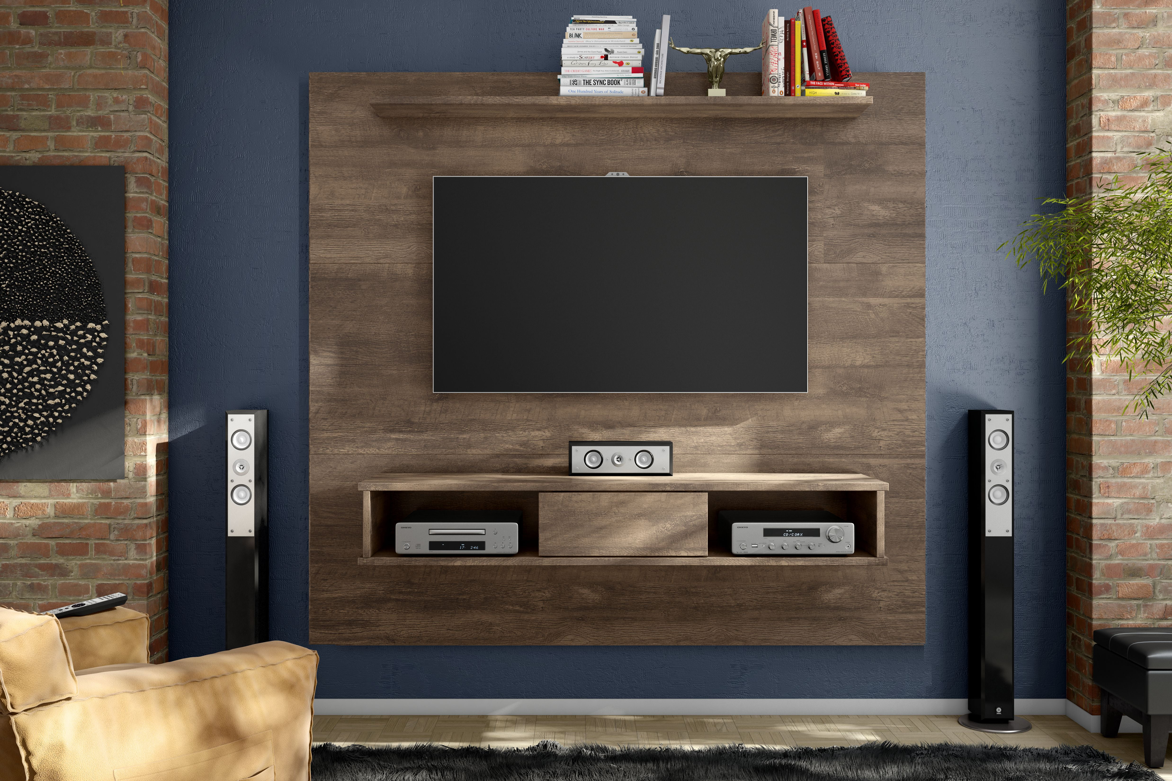 Midtown Concept Omaha 2-Shelf TV Stand Entertainment Center Media