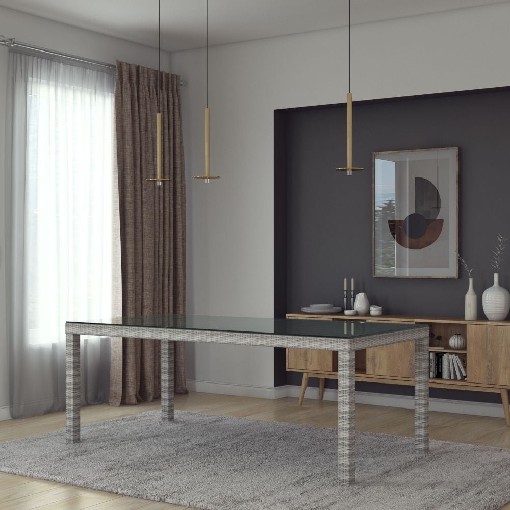 Innerspace Dining Table Rectangular Midtown Concept Valdez 1-Piece Indoor Rectangular Dining Table ...