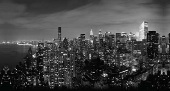 Midtown Panorama-NYC Canvas Art - Hakan Strand (12 x 18)