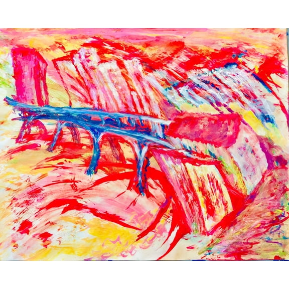 Midtown Station, Wall Art Modern Painting