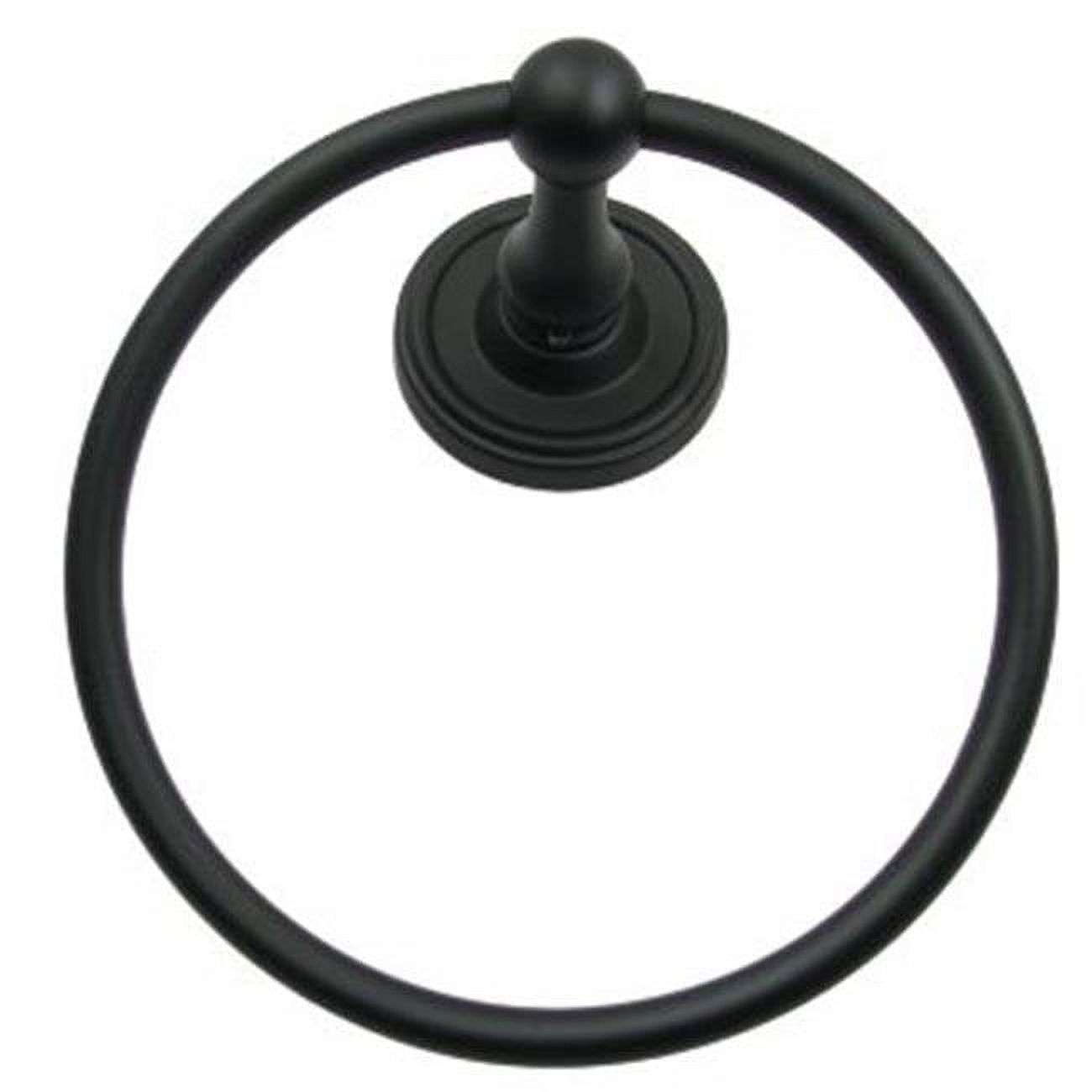 Midtowne Black Towel Ring